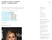 Tablet Screenshot of celebritysnap.com
